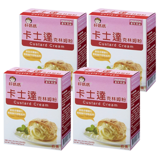 FAIRSEN 惠昇食品 好媽媽 卡士達克林姆粉 法式甜點奶油醬 操作簡單口感佳 可耐烤及冷藏, 200g, 4盒