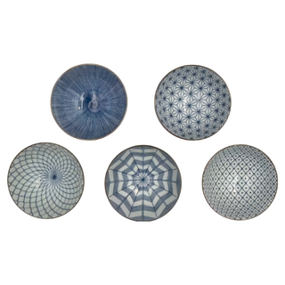 西海陶器 有田燒古染繪變飯碗組 5入, 有田燒古染繪變飯碗組5入, 有田燒古染繪, 1組