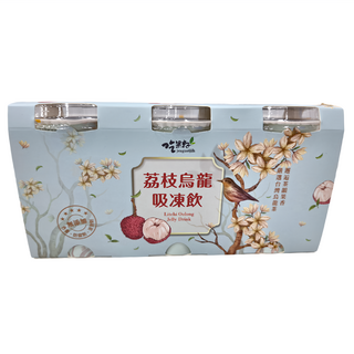 吃果籽 荔枝烏龍茶吸凍飲 Set, 3個, 220g, 10組