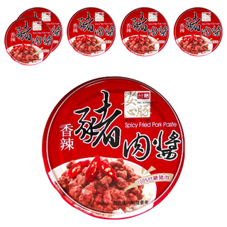 台糖 安心豚香辣豬肉醬 嚴選台糖豬肉 香辣風味 無添加防腐劑, 160g, 6罐