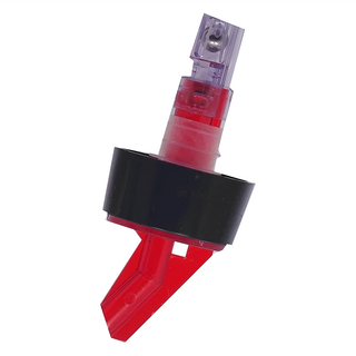 注酒器 1oz 精準控量 透明酒嘴 調酒工具 輕鬆調製雞尾酒, 1個, 紅色