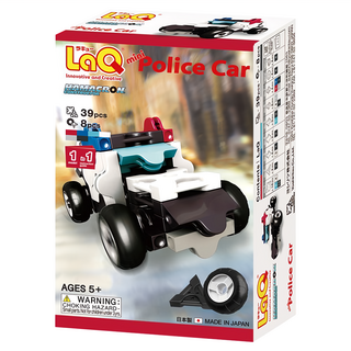 LaQ Q版警察車積木玩具 39pcs + 8pcs 拼裝益智玩具, 1個