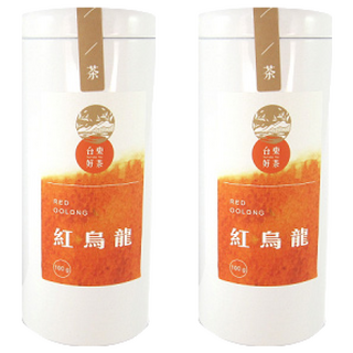 山海經脈 台東農會 台東好茶 紅烏龍, 100g, 1罐, 2罐