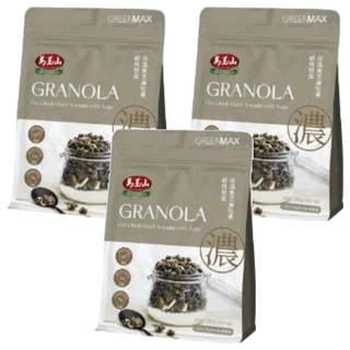 馬玉山 輕烤穀脆特濃黑芝麻堅果, 280g, 3包