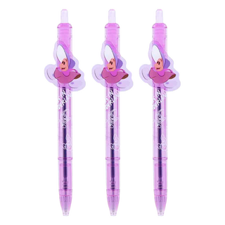 sun-star 油性原子筆 0.5mm 黑色 牡蠣寶寶 紫色, 3支