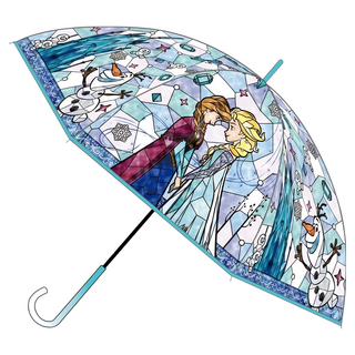 冰雪奇緣 罩傘 60cm 透明玻璃彩繪
