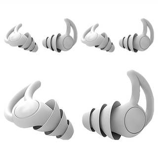 小麥購物 隔音耳塞 附收納盒 D098 經典白, 白色, 3組