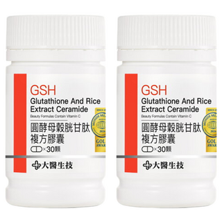 大醫生技 圓酵母穀胱甘肽複方膠囊, 2罐, 30顆