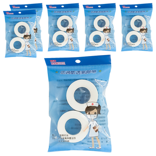 MAOWEI M9 貿暐醫技 貿暐 M9透氣膠帶 9.1m x 2.5cm 白色, 2捲, 6包