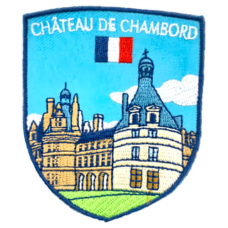 A-ONE 匯旺 地標造型刺繡 NO.302 法國 香波爾, 7.5 x 6 cm 聚酯纖維, 1個