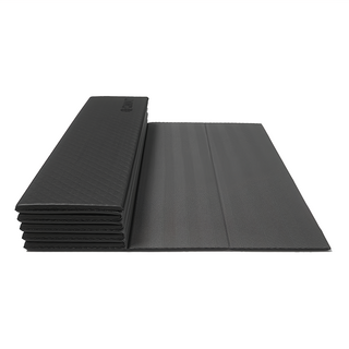 QMAT 環保POE摺疊瑜珈墊 - 多用 體積更小, 黑色, 6mm, 1個