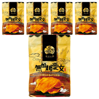 HARUHI SHOPPU 春日小舖 無加糖愛文芒果乾, 玉井芒果, 低溫烘焙72小時, 140g, 5包