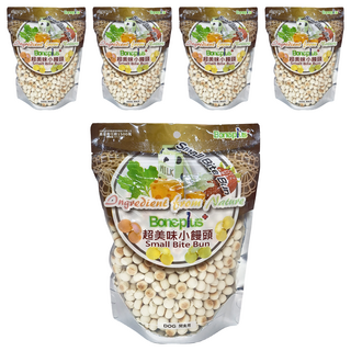 Boneplus 超美味小饅頭-香濃牛奶, 小顆粒狗狗零食, 270g, 5包
