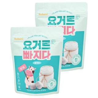 ibobomi 乳酸菌優格球 新鮮生乳製成 入口即化 韓國在地乳源 拉鏈包裝, 原味, 16g, 2包