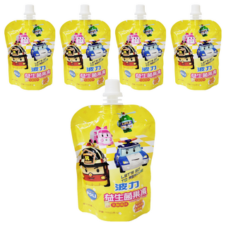 ROBOCAR POLI 波力 益生菌果凍 乳酸風味, 100g, 5包