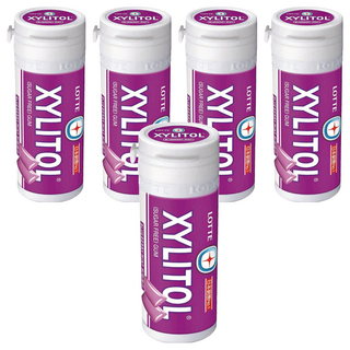 XYLITOL 藍莓薄荷無糖口香糖 口腔清新, 26.1g, 5罐