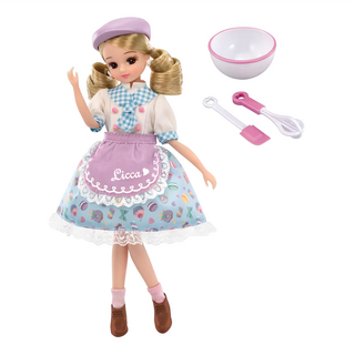 TAKARA TOMY Licca 莉卡娃娃 夢想烘焙師莉卡 LD-13 組合, 紫色 + 藍色 + 白色, 1個