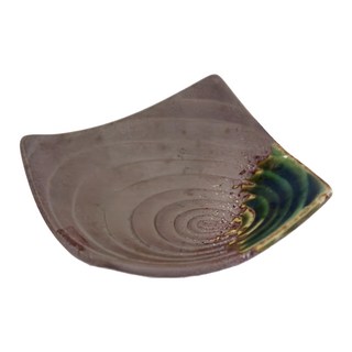 織部吹 南蠻豆皿-日本製 7x2cm 陶瓷, 1個