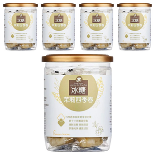 蜜思朵 冰糖茉莉四季春, 清新淡雅, 氣韻甜香, 茶湯純淨, 優雅甘甜, 12入, 204g, 1罐, 5罐