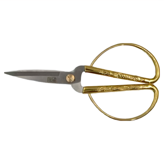 Life 徠福 鍍金龍鳳剪刀 193mm, 金色, 1支