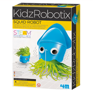 4M 創意機器人 魷魚機器人 8歲以上, Blue, 1個