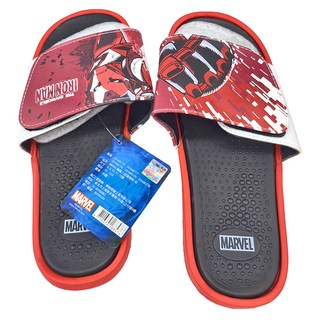 IRON MAN 鋼鐵人 MARVEL 舒適拖鞋, 紅色 + 黑色