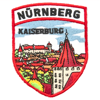 A-ONE 匯旺 地標造型刺繡 No.103 德國 Nurnberg 紐倫堡 (7.5 X 6 CM), 彩色, 1個