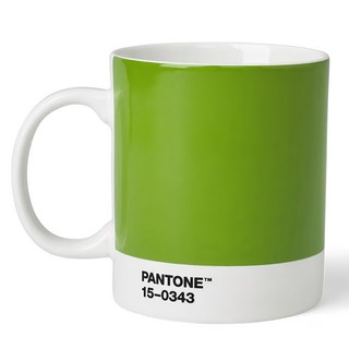 PANTONE 陶瓷馬克杯 375ml, 1個, 綠色