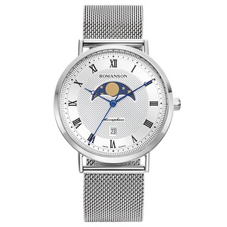 Romanson 月相男士金屬手錶 附禮品包裝