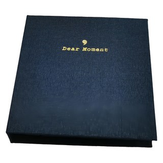 Dear Moment 簡約3吋棉麻迷你郵票收集冊 海軍藍, 1個
