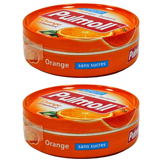 Pulmoll 寶潤 無糖潤喉糖 橘子, 45g, 2盒