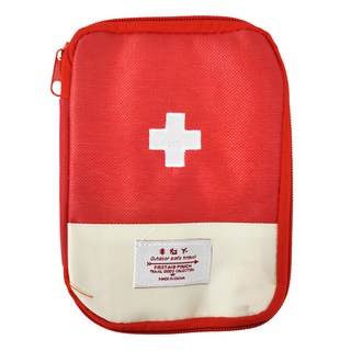 外出旅行隨身急救藥品收納包/收納袋, 18 x 13cm, 紅色