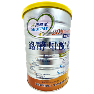 易而善 德森蜜 鉻酵母配方 20%蛋白質比例 高纖/高鈣 無額外添加精緻糖, 1.5kg, 1罐