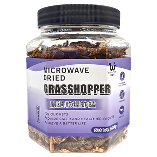 WEIYITER 維益特 台灣公司貨 嚴選乾燥蚱蜢 爬蟲適用, 130g, 1罐