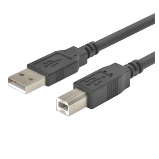 POLYWELL 寶利威爾 USB2.0 Type-A公對B公 印表機線 PW15-W45-M655, 1條, 8m, 黑色