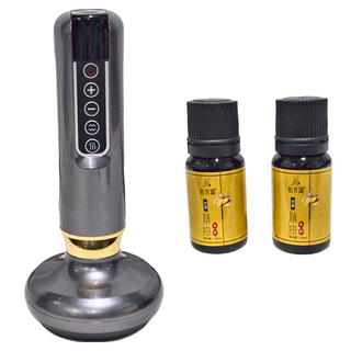 禾統 智慧刮痧拔罐儀 附精油 滾動磁珠款 12檔調溫 12檔吸力 一鍵卸壓, 1組