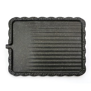 德興鑄造 烤肉四角烤盤, 45cm, 1個