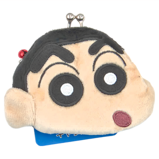 Shinchan 蠟筆小新 絨布扣型零錢包, 11 x 9 x 2.5cm