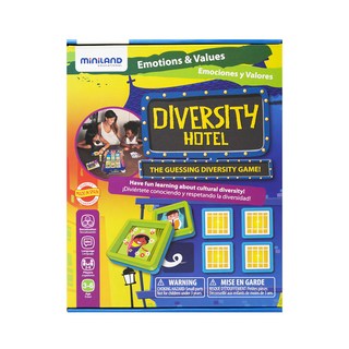 Miniland 猜猜我是誰桌遊 多元文化認知 Diversity Hotel 適合2-6人遊玩, 1組