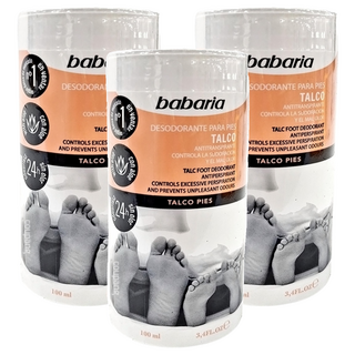 Babaria 草本花香爽足粉, 100ml, 控制汗水和難聞氣味, 1瓶, 3瓶