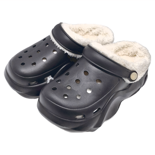 星星配飾柔軟毛絨可拆卸EVA增高厚底拖鞋