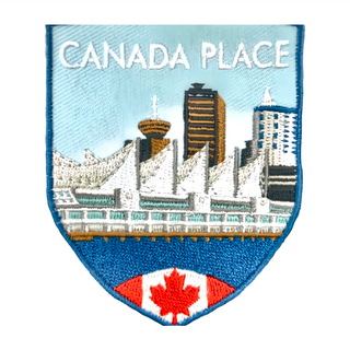 A-ONE 加拿大廣場地標造型刺繡 NO.260 聚酯纖維 7.5 x 6cm 台灣製造, 彩色
