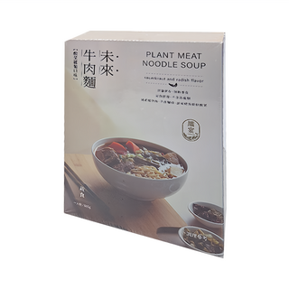 VegeKing 纖宴 未來牛肉麵 酸菜蘿蔔口味, 605g, 1組