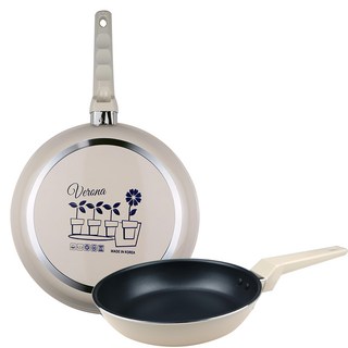 CooK&CooK VERONA 抗菌塗層煎鍋2件套組, 象牙白色, 平底鍋 20cm+28cm, 1組
