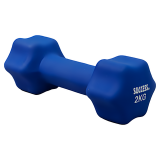 SUCCESS 成功 防滑塑身啞鈴, 2KG, 磨砂外層設計，止滑效果佳, 1個