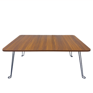 EASYHOME 防潑水美耐皿折疊和室桌/小茶几, MT-5747, 長73x寬47x高31公分, 防水耐熱, 胡桃色