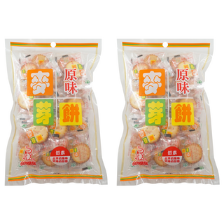 品味食族 原味麥芽餅 古早味的風味, 220g, 2袋
