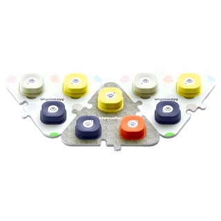 Mewoofun 喵乎汪也 寵物錄音訓練按鈕 3件組 (三格按鈕送三格斑點墊), QS02X, 1組