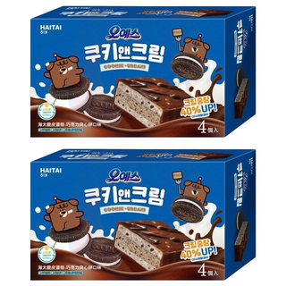 HAITAI 海太 脆皮蛋糕, 巧克力夾心餅口味, 濃郁奶油香氣, 120g, 2盒