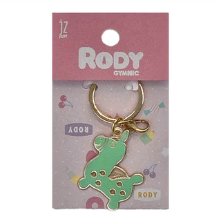 Rody 金屬透明吊飾鑰匙圈, 鋅合金, 台灣製造, 透明RODY, 1個